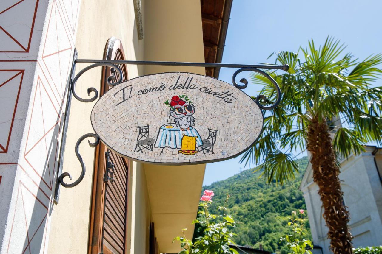 Il Como' Della Civetta - Taverna “La Fenice” Stazzona エクステリア 写真